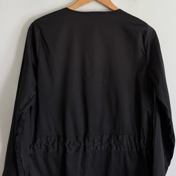 Derek Lam IOC X Athleta Womens S Black Long Sleeves Cinched Waist Blouse Top - Picture 7 of 7